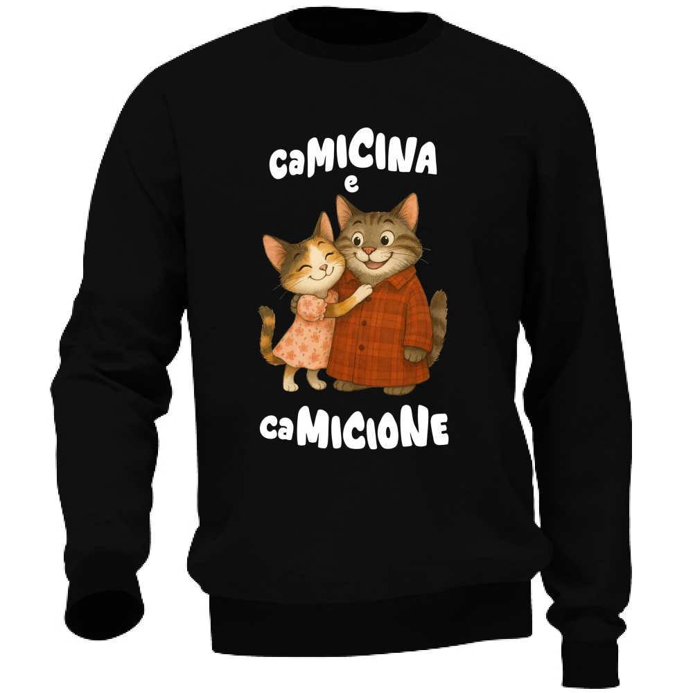 Felpa Unisex Camicina e Camicione abbracciati