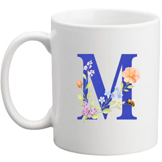 Tazza Lettera fiorita M