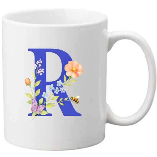 Tazza Lettera fiorita R