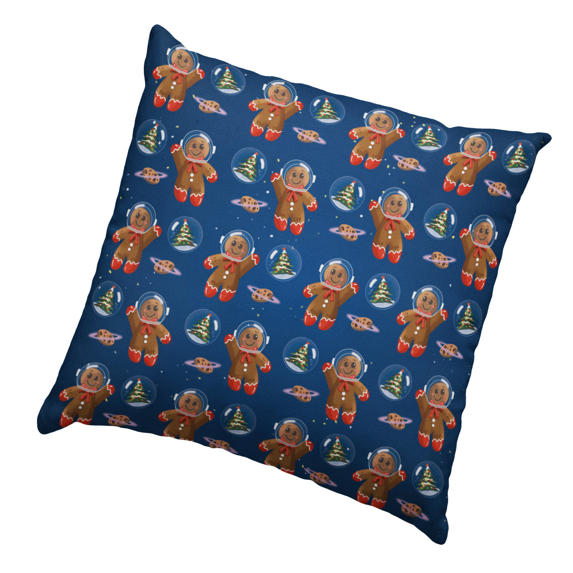 Cuscino All Over Print Cuscino Natalizio Omino Pan di Zenzero